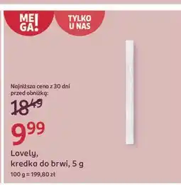 Rossmann Kredka do brwi ze szczoteczką light brown Lovely Full Precision oferta