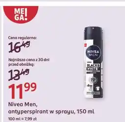 Rossmann Antyperspirant original Nivea Men Invisible Black & White oferta