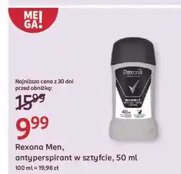 Rossmann Dezodorant invisible black & white Rexona Men Invisible oferta