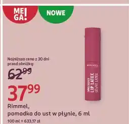 Rossmann Pomadka w płynie Rimmel oferta