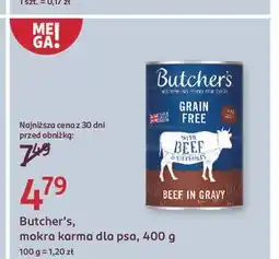 Rossmann Karma dla psa wołowina Butcher's Grain Free oferta