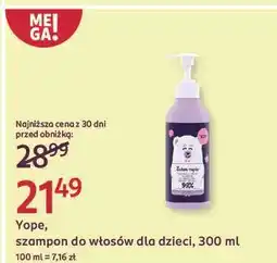 Rossmann Szampon do włosów dla dzieci Yope oferta