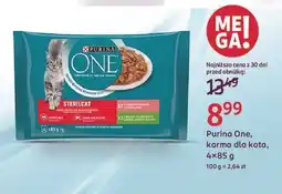 Rossmann Karma dla kota sterilcat łosoś z marchewką + indyk fasolą Purina One oferta