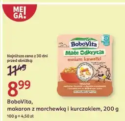 Rossmann Makaron z marchewką i kurczakiem Bobovita oferta