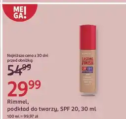 Rossmann Podkład do twarzy 100 Rimmel Lasting Finish 35H oferta