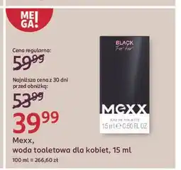 Rossmann Woda toaletowa Mexx Black Women oferta
