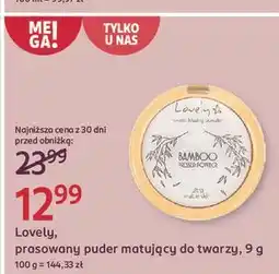 Rossmann Puder bambusowy matujący Lovely Bamboo oferta