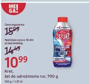 Rossmann Żel do udrożniania rur Kret oferta