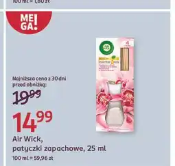 Rossmann Patyczki zapachowe szlachetny jedwab z orientalną orchideą Air Wick Essential Oils oferta
