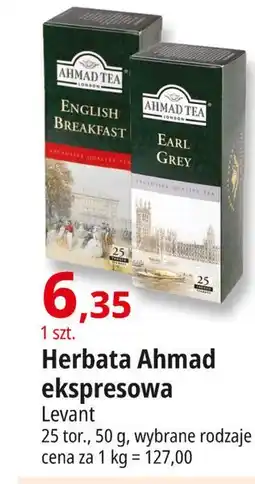 E.Leclerc Herbata ekspresowa z zawieszką Ahmad Tea London English Breakfast oferta