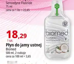 E.Leclerc Płyn do jamy ustnej natural whitening Biomed oferta