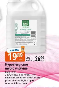 E.Leclerc Mydło w płynie nawilżające Biały Jeleń Kozie Mleko oferta