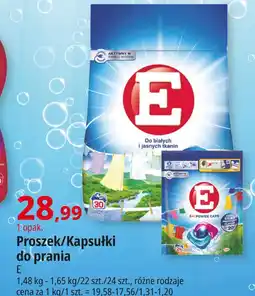 E.Leclerc Kapsułki do prania kolorowych i ciemnych tkanin E 3+1 Power Caps oferta