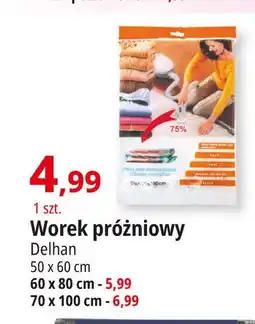 E.Leclerc Worek próżniowy 70 x 100 cm Delhan oferta
