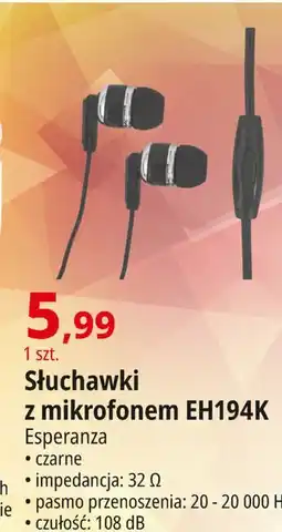 E.Leclerc Słuchawki douszne eh 194 Esperanza oferta