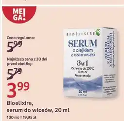 Rossmann Serum z olejkiem czarnuszki Bioelixire oferta