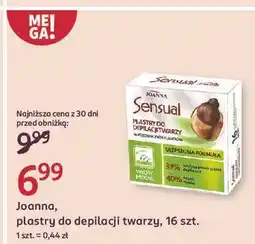 Rossmann Plastry do depilacji twarzy transparentne zielona herbata Joanna Sensual oferta