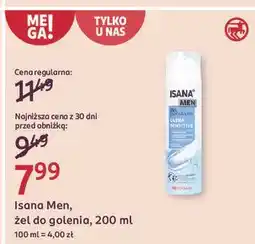 Rossmann Żel do golenia ultra sensitiv Isana For Men oferta