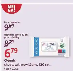 Rossmann Chusteczki odświeżające Cleanic Clean & Fresh oferta