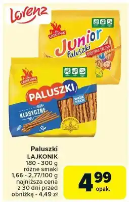 Carrefour Market Paluszki Lajkonik oferta