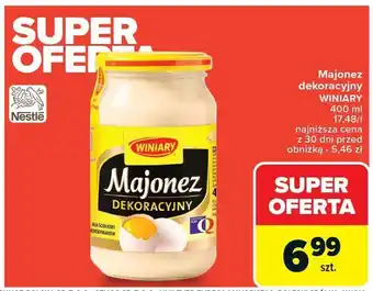 Carrefour Market Majonez dekoracyjny Winiary oferta