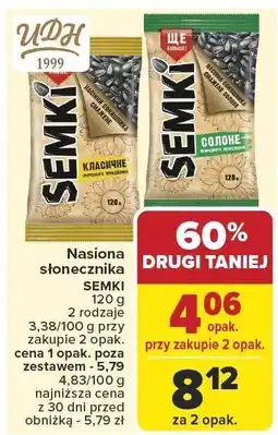 Carrefour Market Nasiona słonecznika SEMKI oferta