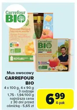 Carrefour Market Mus owocowy CARREFOUR BIO oferta