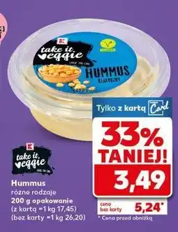 Kaufland Hummus klasyczny K-classic takie it veggie oferta