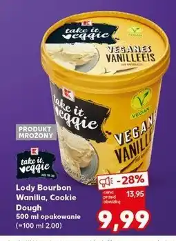 Kaufland Lody bourbon vanilla K-classic takie it veggie oferta