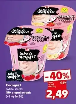 Kaufland Cocogurt truskawka-banan K-classic takie it veggie oferta