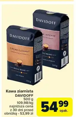 Carrefour Market Kawa ziarnista Davidoff oferta