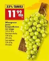 Biedronka Winogrona zielone Biedronka oferta