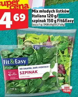 Topaz Mix młodych listków Italiana 120 g/szpinak 150 g Fit&Easy oferta
