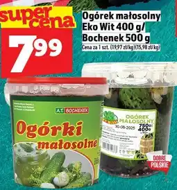 Topaz Ogórek małosolny Eko Wit oferta
