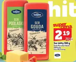 Topaz Ser żółty Gouda/Mozzarella/Podlaski OSM Kosów 100g oferta