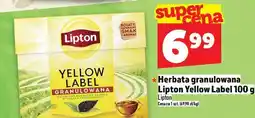 Topaz Herbata granulowana Lipton Yellow Label oferta