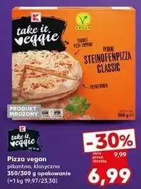 Kaufland Pizza vegan klasyczna K-Classic Takie It Veggie oferta