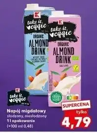 Kaufland Napój migdałowy bez cukru K-Classic Takie It Veggie oferta