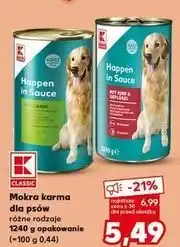 Kaufland Karma dla psa z jagnięciną K-Classic oferta