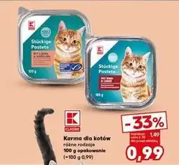 Kaufland Karma dla kota adult ryba K-Classic oferta