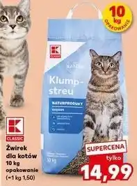 Kaufland Żwirek dla kotów K-Classic oferta