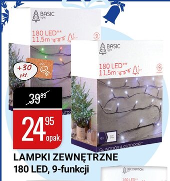 Lampki zewnętrzne 180 LED