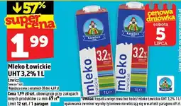 Topaz Mleko Łowieckie UHT 3,2% Łowicz oferta