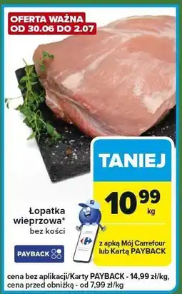 Carrefour Express Łopatka wieprzowa bez kości Carrefour Express oferta