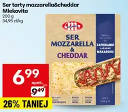 Delikatesy Centrum Ser tarty mozzarella&cheddar Mlekovita oferta
