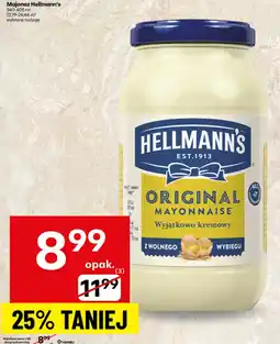 Delikatesy Centrum Majonez Hellmann's Original oferta