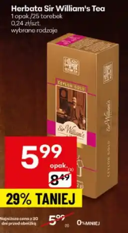 Delikatesy Centrum Herbata Sir William's Tea oferta