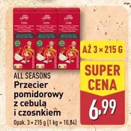 ALDI Przecier pomidorowy z cebulą i czosnkiem All Seasons oferta