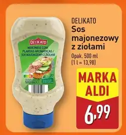 ALDI Sos majonezowy z ziołami Delikato oferta