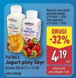 ALDI Jogurt pitny Skyr różne rodzaje Piątnica oferta
